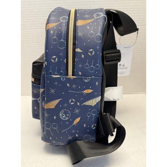 HARRY POTTER Quidditch Mini Backpack adjustable straps front zip pocket New - Picture 3 of 11